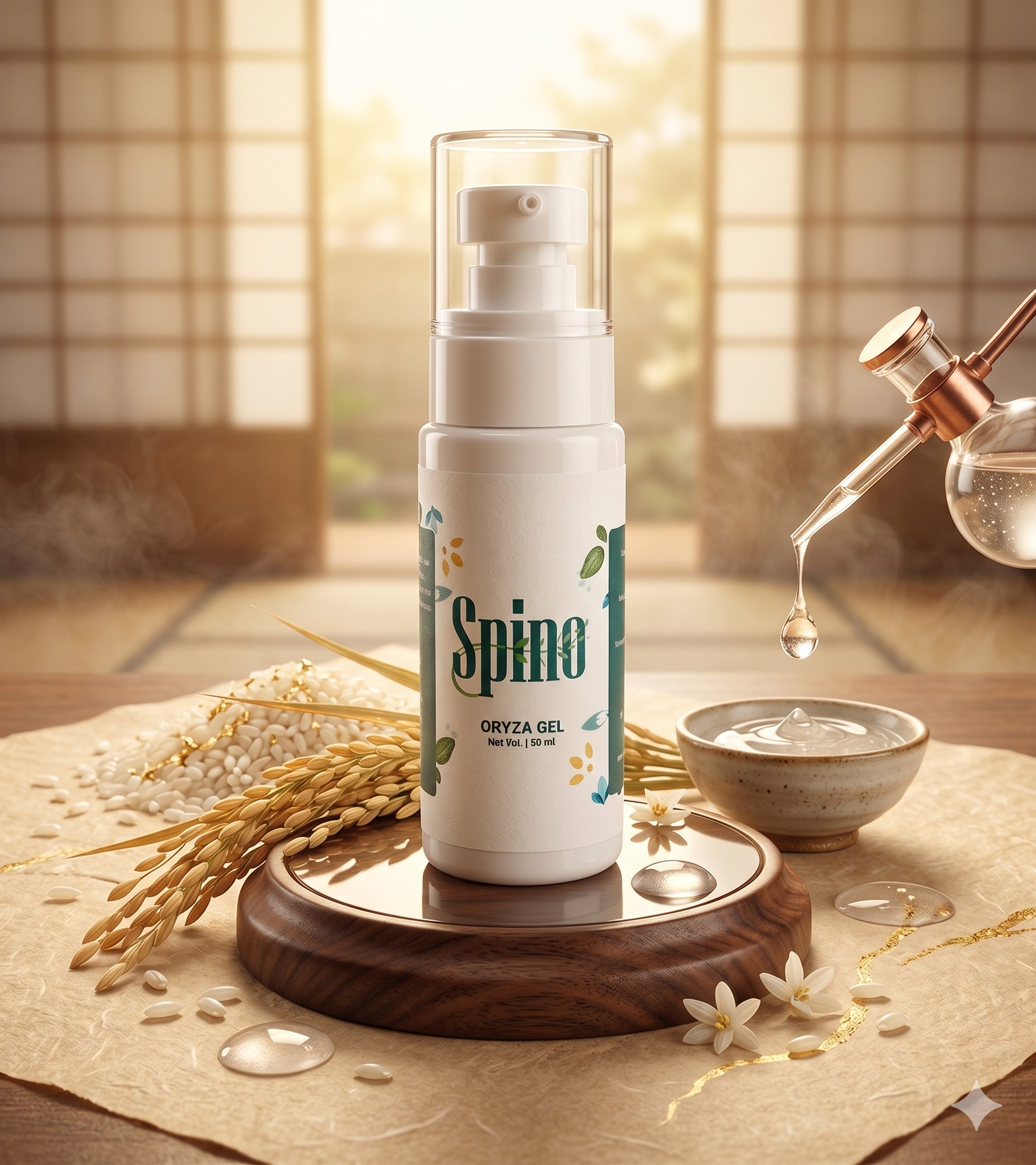 Oryza Rice Gel | Lightweight Brightening Face Gel – Spino